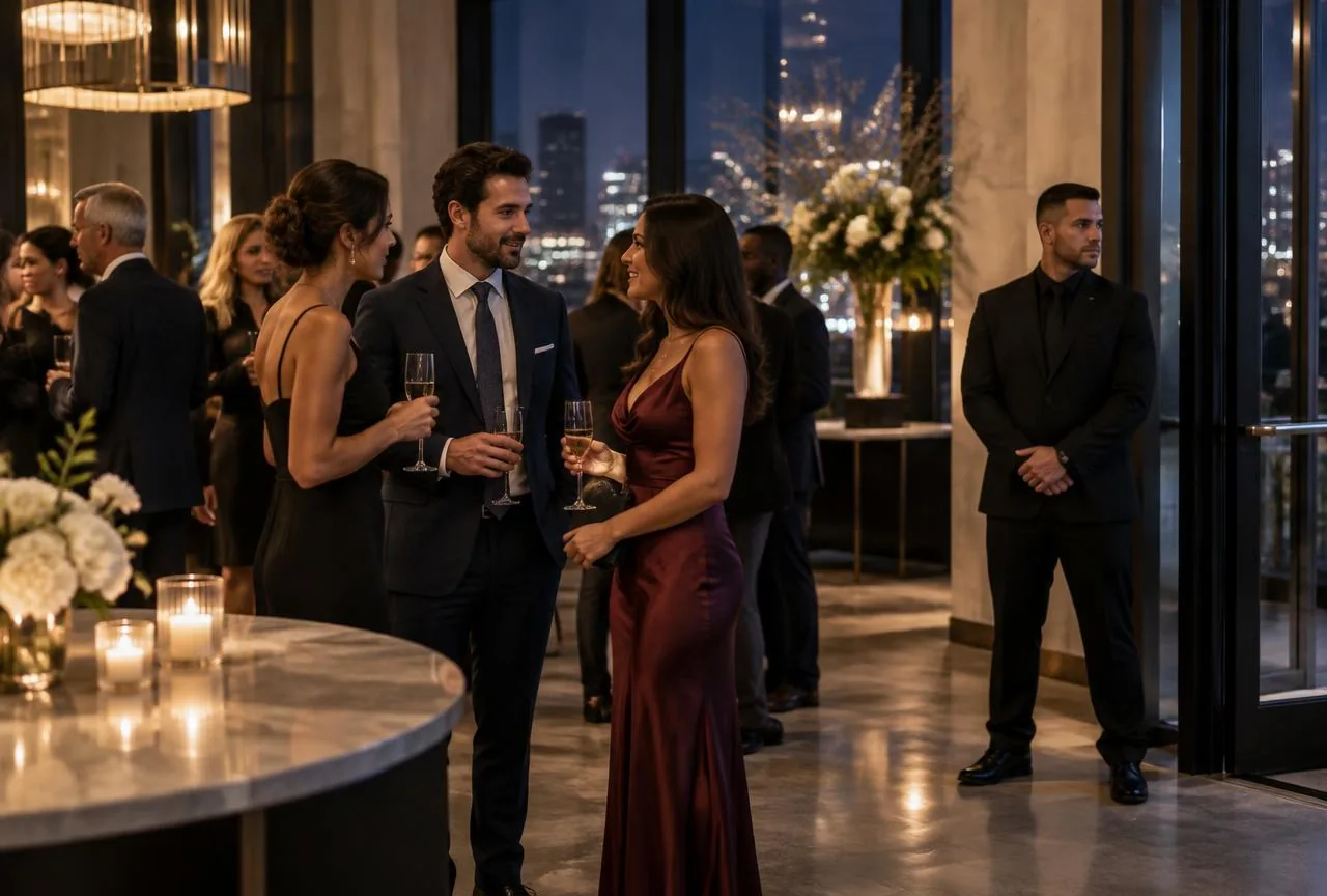 Evening event in a contemporary venue